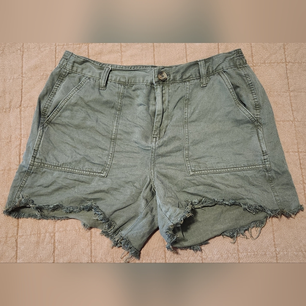 [SALE] Aerie - Green Elastic Shorts - Size M
